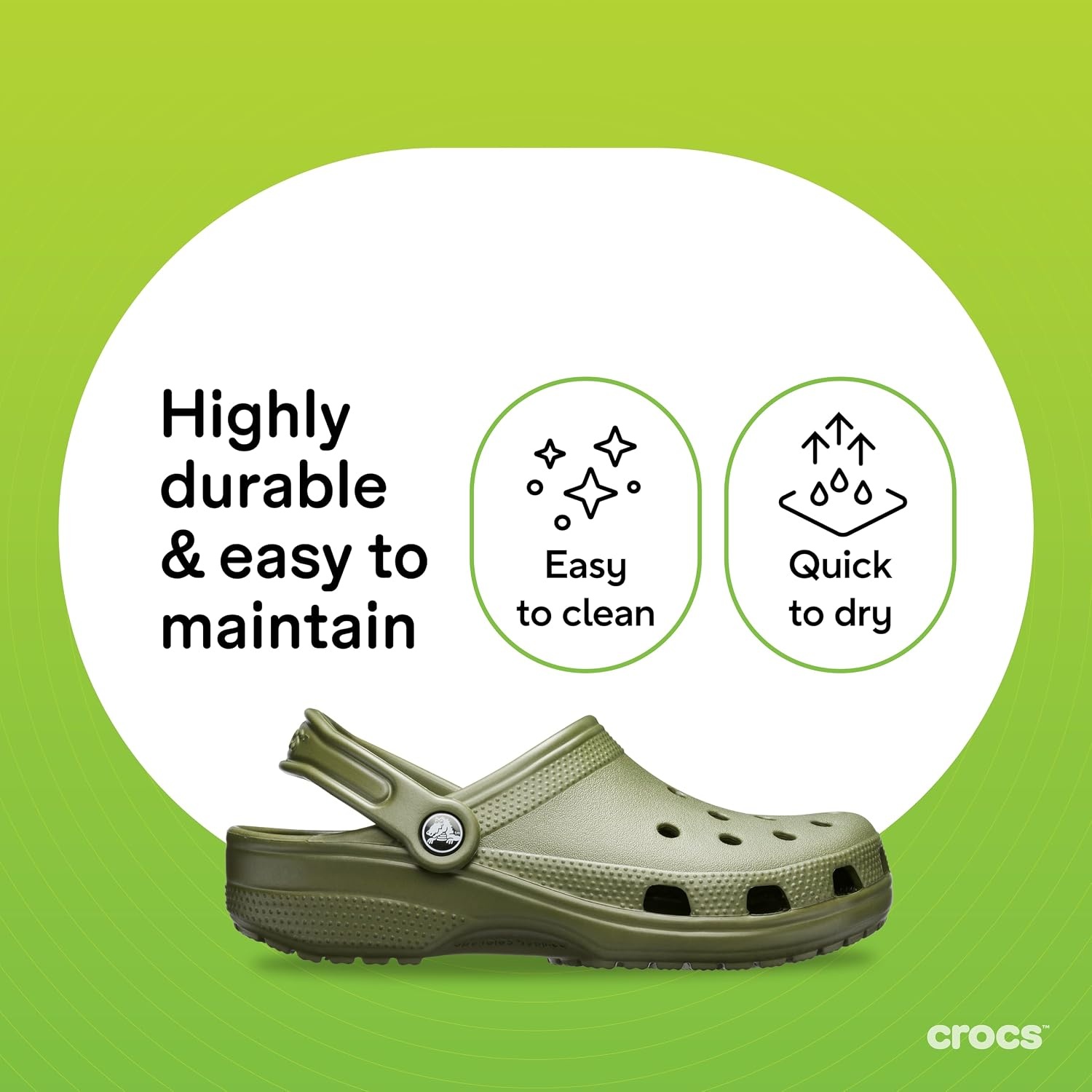 image:imageCrocs UnisexAdult Classic Clog Clogs for Women and MenArmy Green
