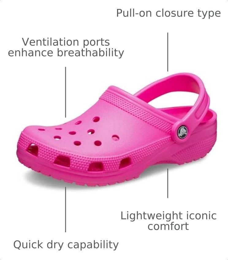 image:imageCrocs UnisexAdult Classic Clog Clogs for Women and MenPink Crush