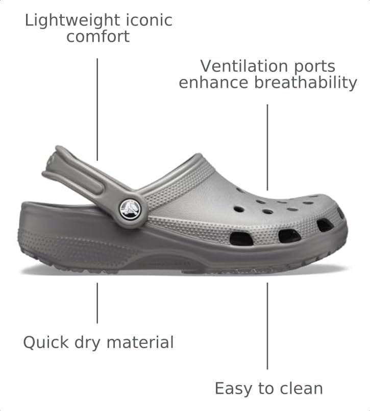 image:imageCrocs UnisexAdult Classic Clog Clogs for Women and MenSlate Grey