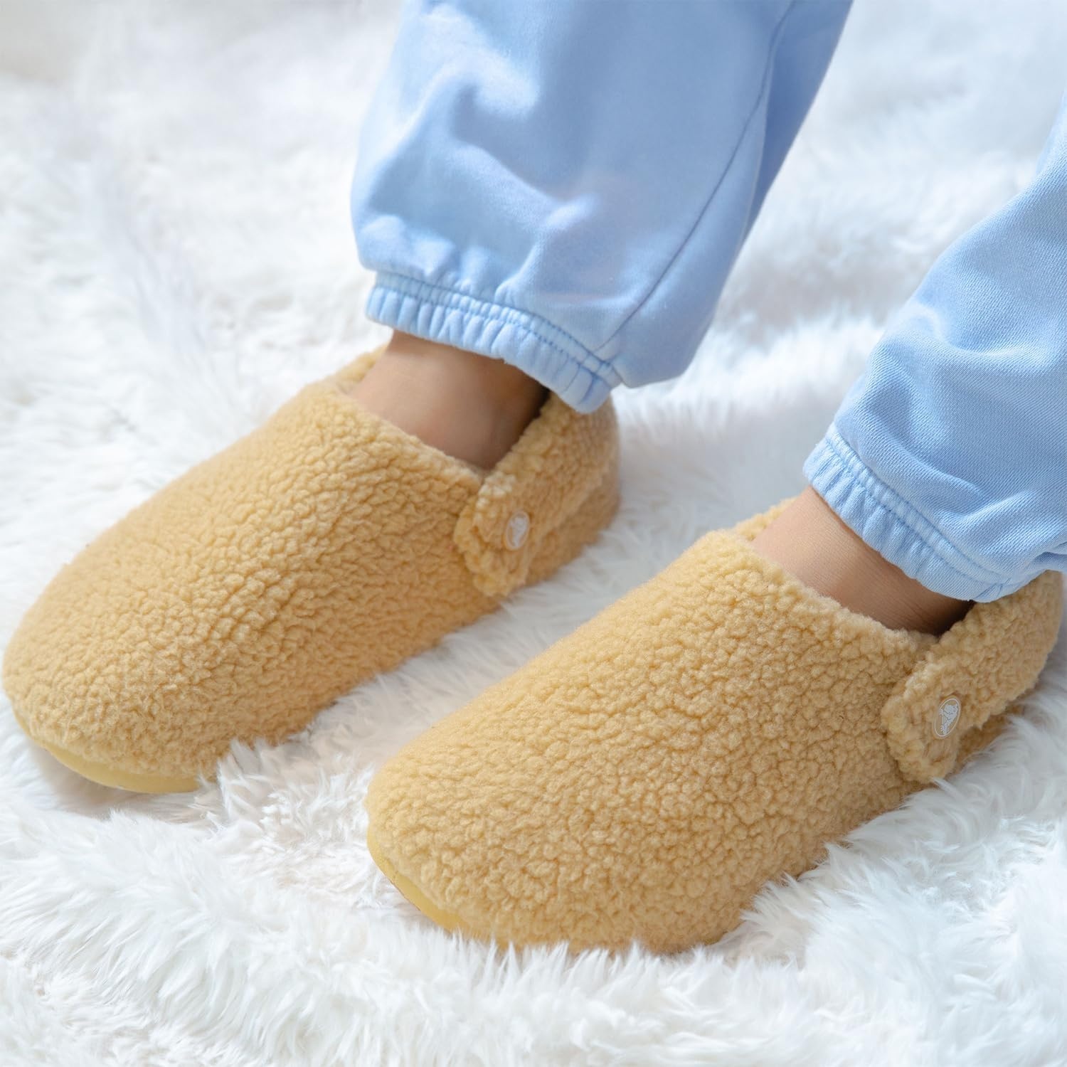 image:imageCrocs UnisexAdult Classic Cozzzy Lined SlipperWheat