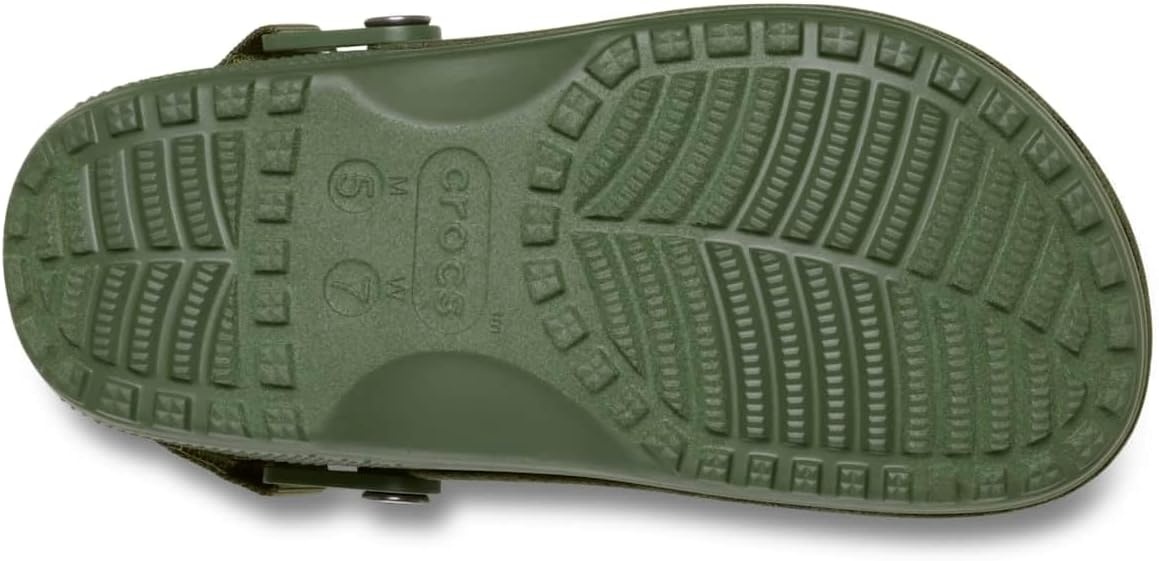 image:imageCrocs UnisexAdult Classic Crafted Canvas amp Suede ClogsArmy Green Suede