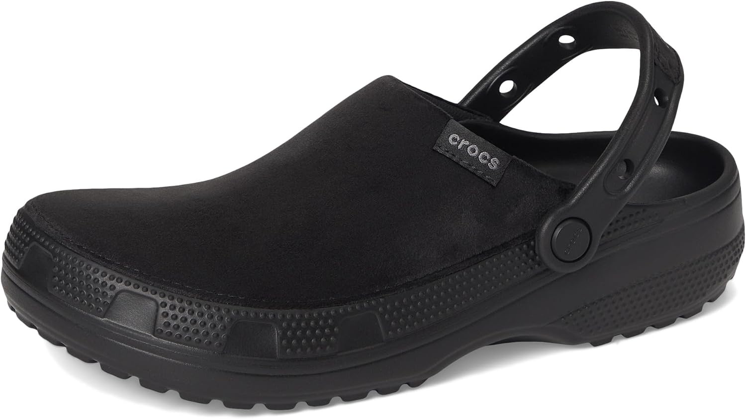 image:imageCrocs UnisexAdult Classic Crafted Canvas amp Suede ClogsBlack Velvet