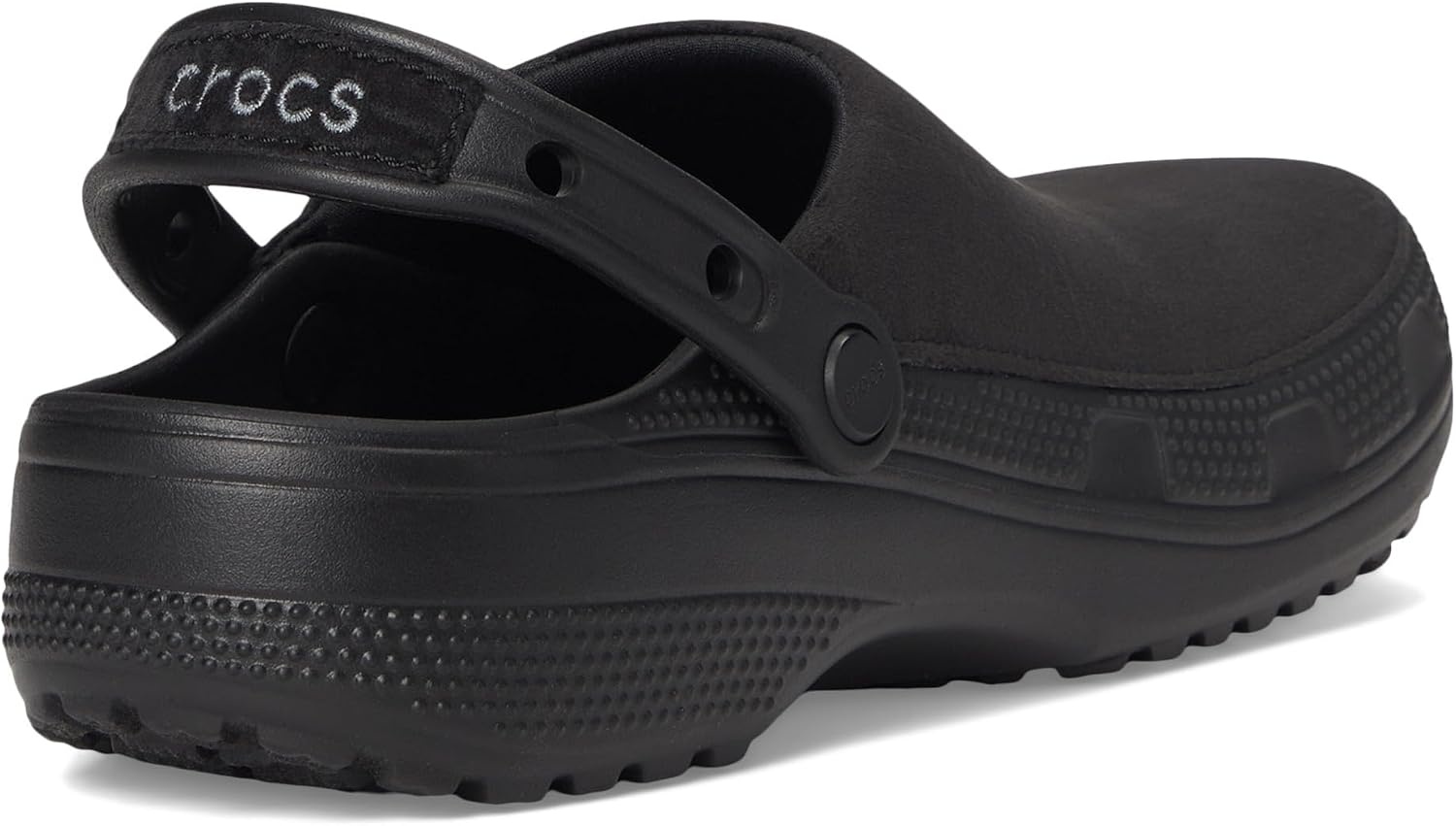 image:imageCrocs UnisexAdult Classic Crafted Canvas amp Suede ClogsBlack Velvet