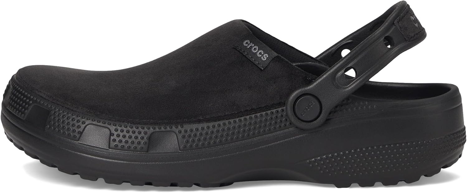 image:imageCrocs UnisexAdult Classic Crafted Canvas amp Suede ClogsBlack Velvet
