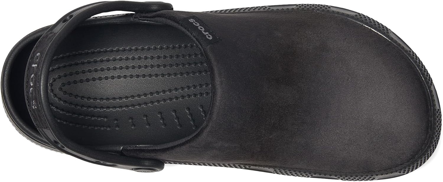 image:imageCrocs UnisexAdult Classic Crafted Canvas amp Suede ClogsBlack Velvet