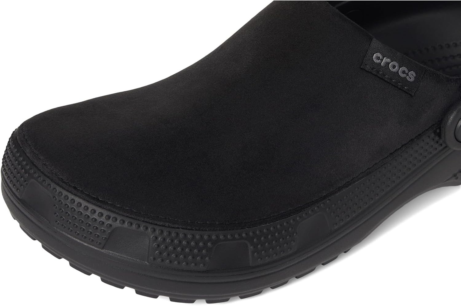 image:imageCrocs UnisexAdult Classic Crafted Canvas amp Suede ClogsBlack Velvet