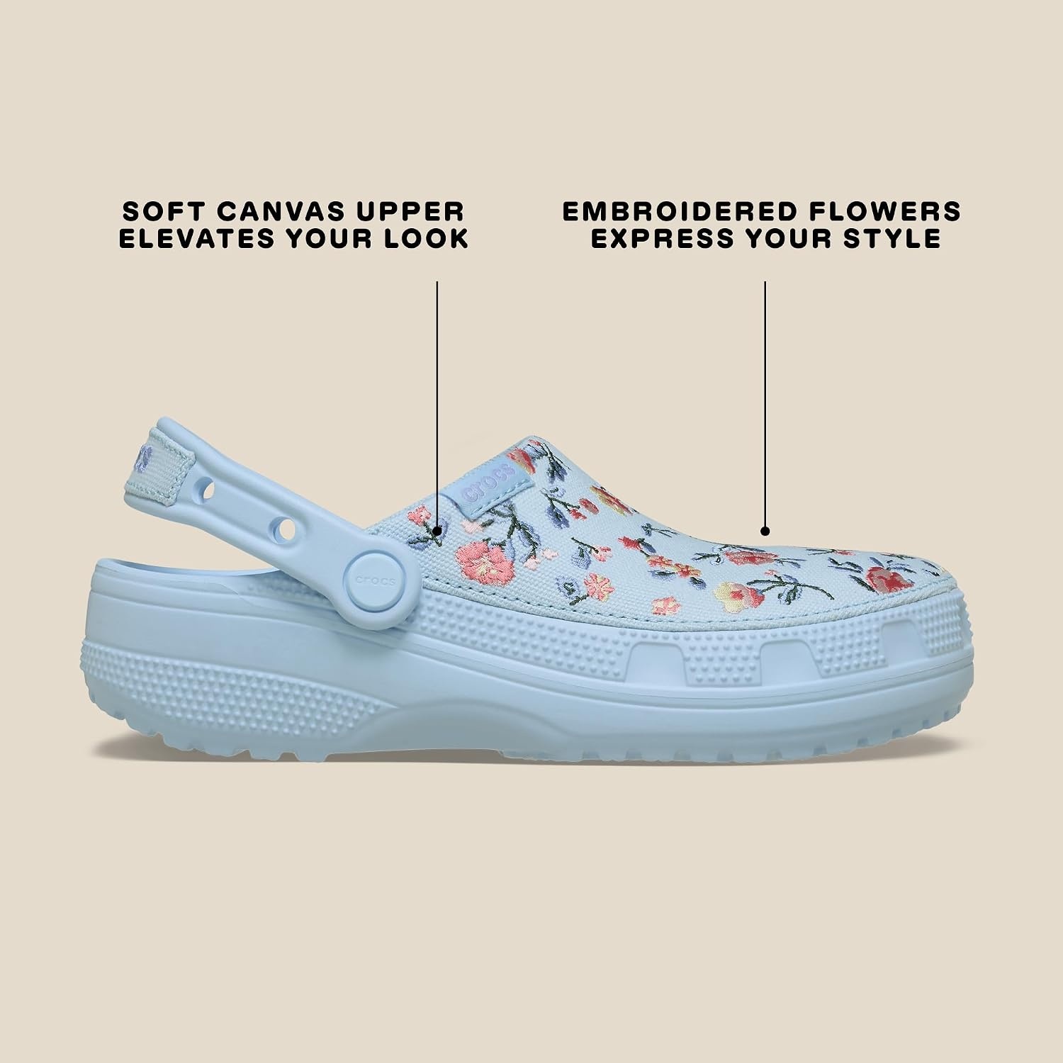 image:imageCrocs UnisexAdult Classic Crafted Canvas amp Suede ClogsBlue Frost