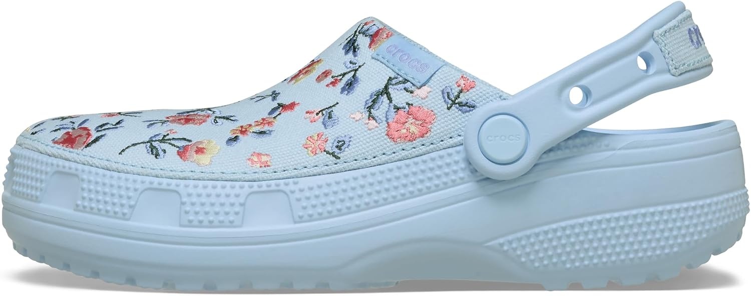 image:imageCrocs UnisexAdult Classic Crafted Canvas amp Suede ClogsBlue Frost