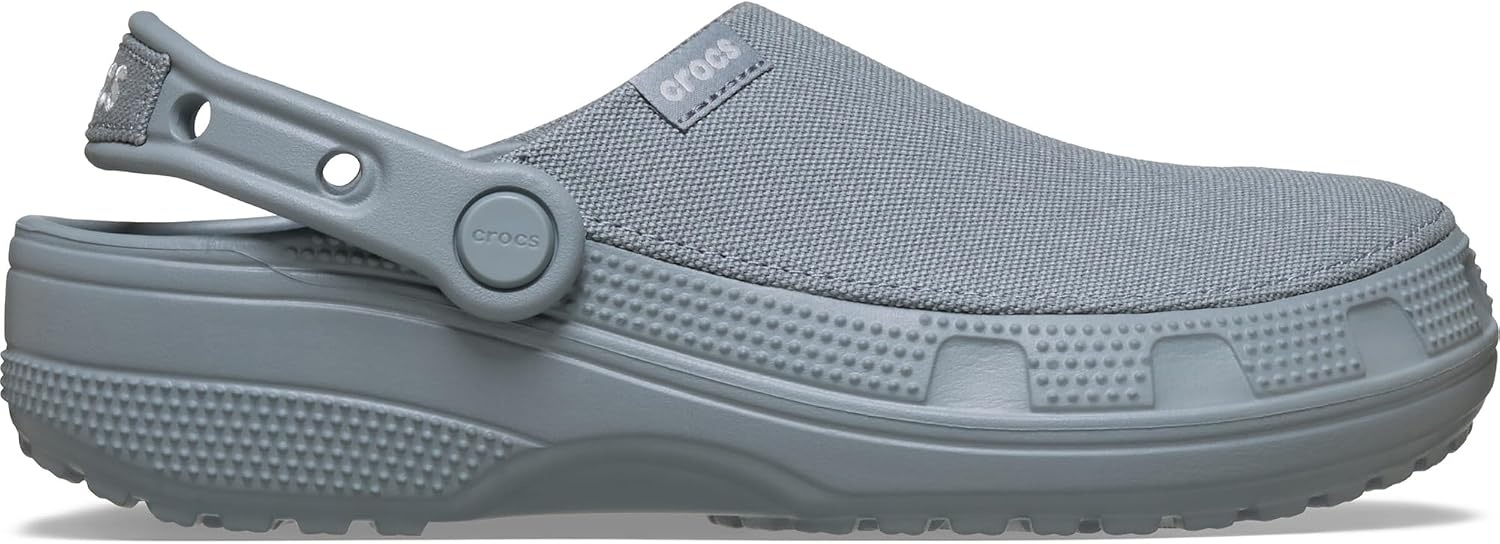 image:imageCrocs UnisexAdult Classic Crafted Canvas amp Suede ClogsConcrete