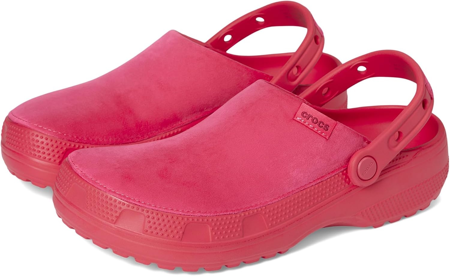 image:imageCrocs UnisexAdult Classic Crafted Canvas amp Suede ClogsDigital Raspberry Velvet