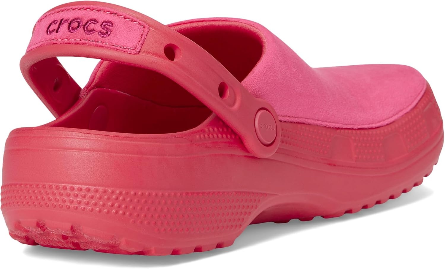 image:imageCrocs UnisexAdult Classic Crafted Canvas amp Suede ClogsDigital Raspberry Velvet