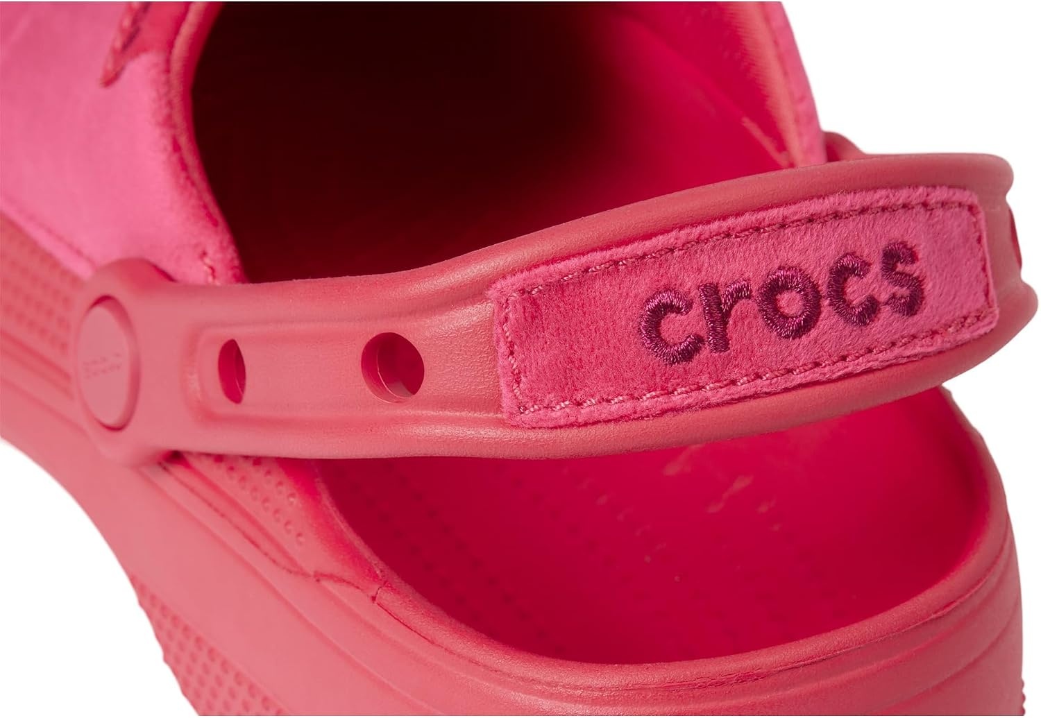 image:imageCrocs UnisexAdult Classic Crafted Canvas amp Suede ClogsDigital Raspberry Velvet