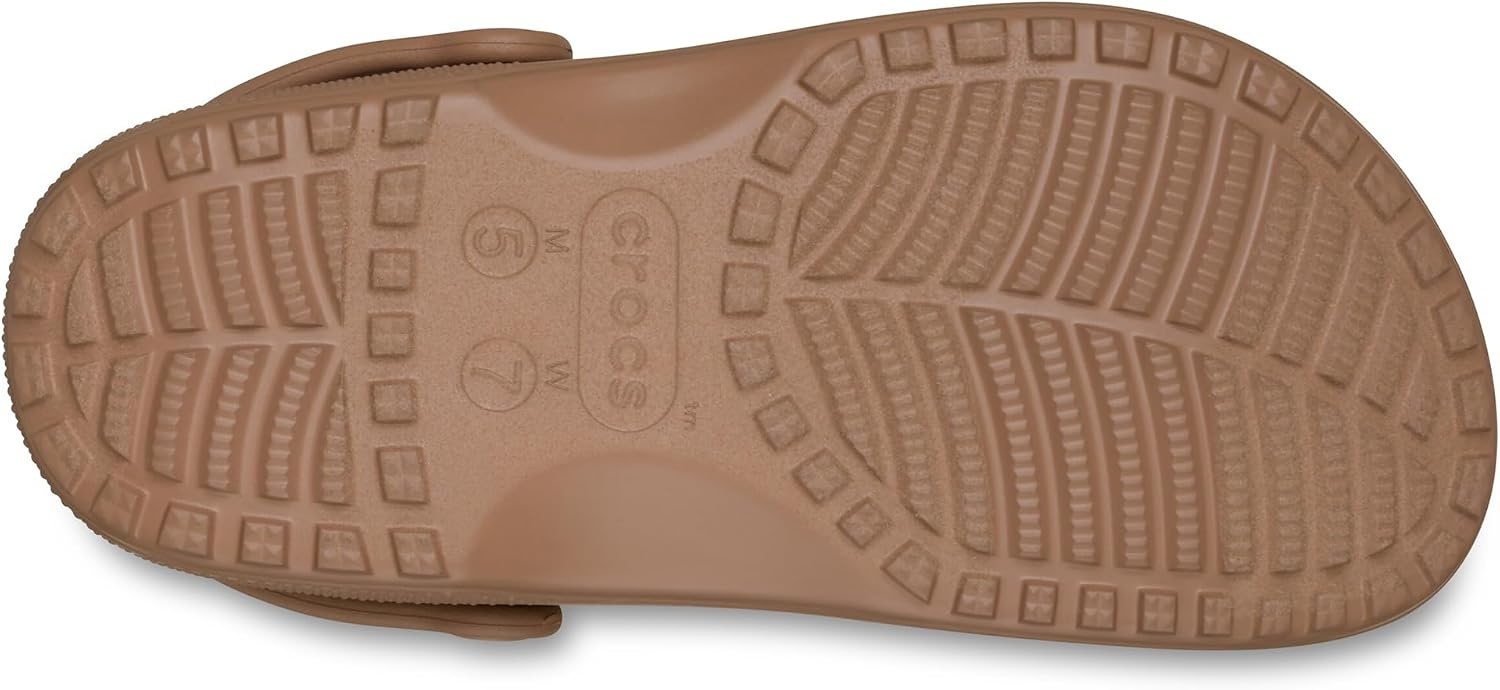 image:imageCrocs UnisexAdult Classic Crafted Canvas amp Suede ClogsMilk Chocolate