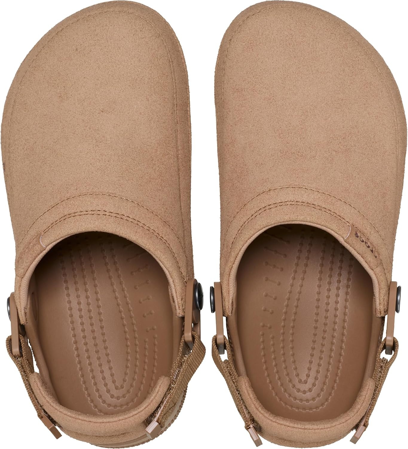 image:imageCrocs UnisexAdult Classic Crafted Canvas amp Suede ClogsMilk Chocolate Suede
