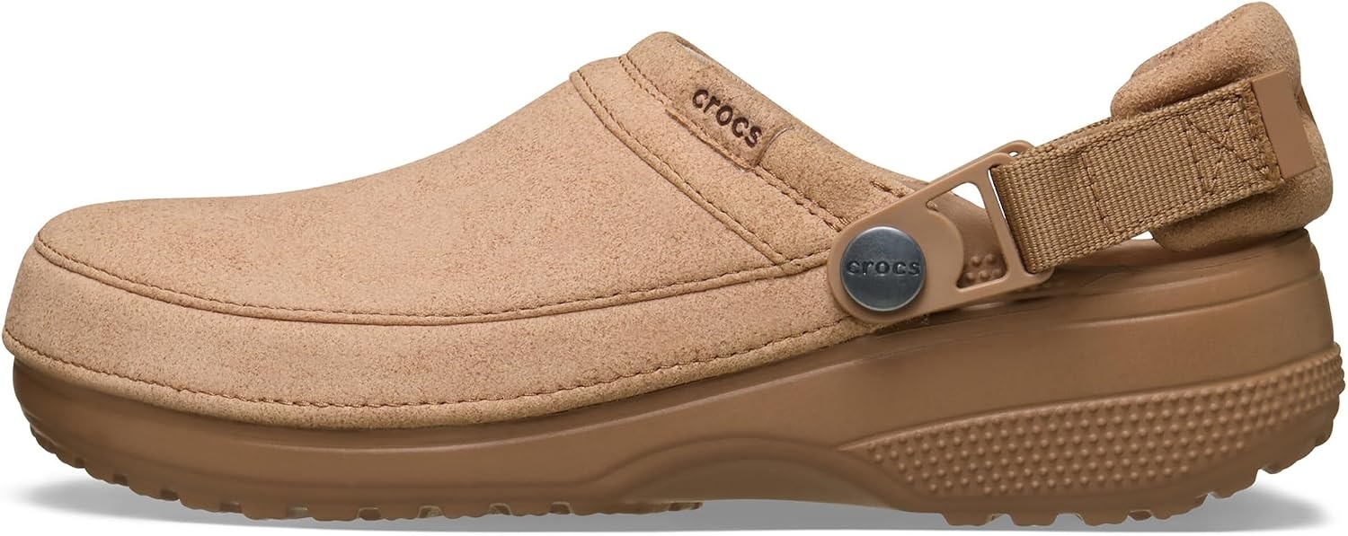 image:imageCrocs UnisexAdult Classic Crafted Canvas amp Suede ClogsMilk Chocolate Suede