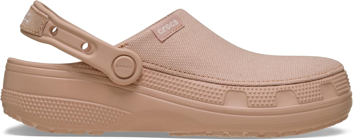 image:imageCrocs UnisexAdult Classic Crafted Canvas amp Suede ClogsPink Caramel