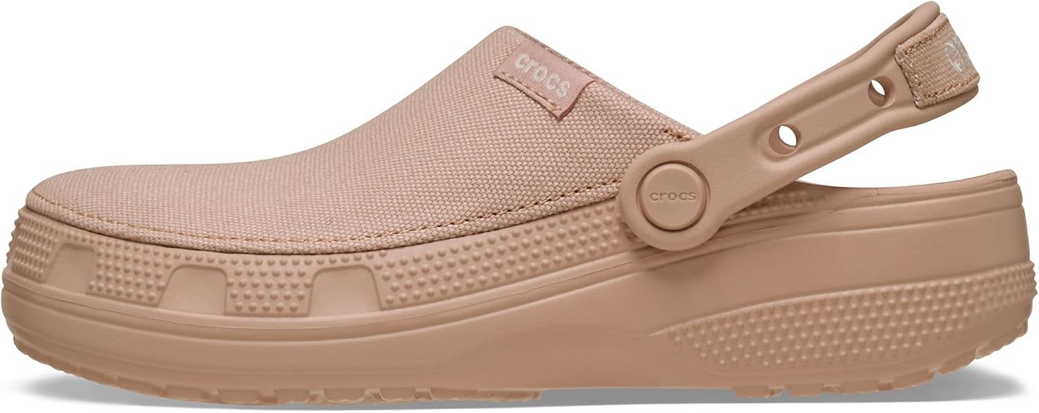 image:imageCrocs UnisexAdult Classic Crafted Canvas amp Suede ClogsPink Caramel