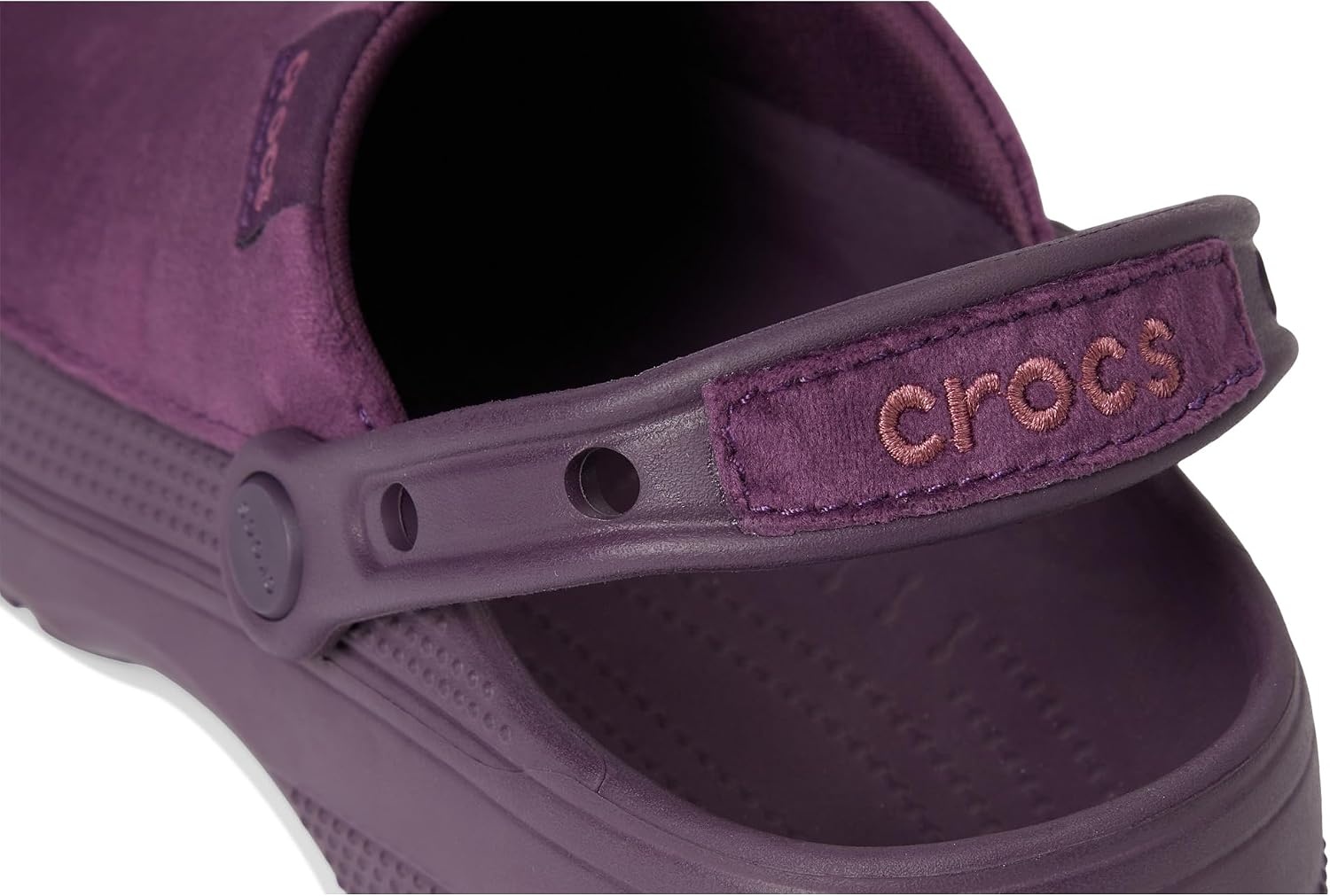 image:imageCrocs UnisexAdult Classic Crafted Canvas amp Suede ClogsPlush Plum Velvet