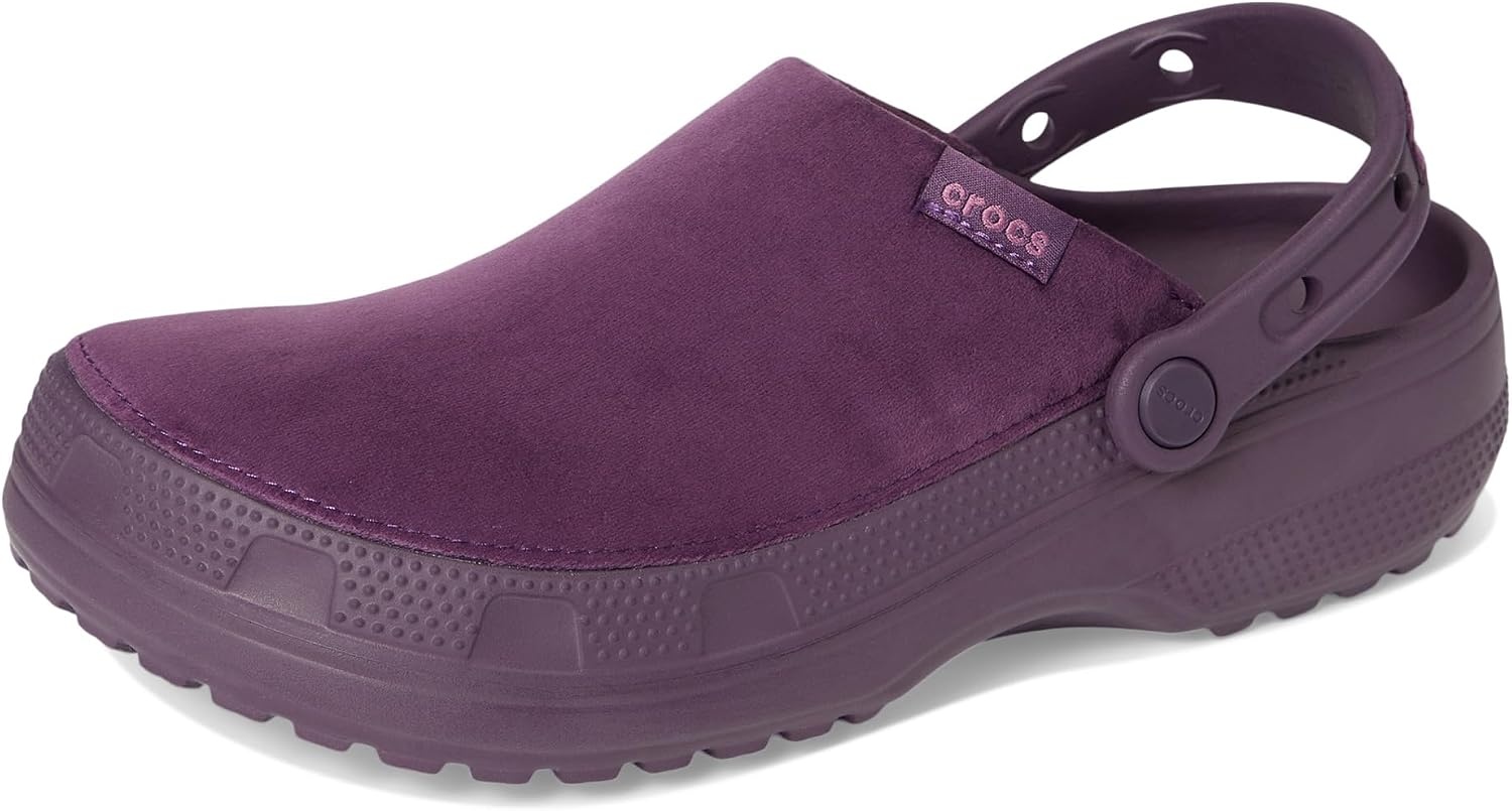 image:imageCrocs UnisexAdult Classic Crafted Canvas amp Suede ClogsPlush Plum Velvet