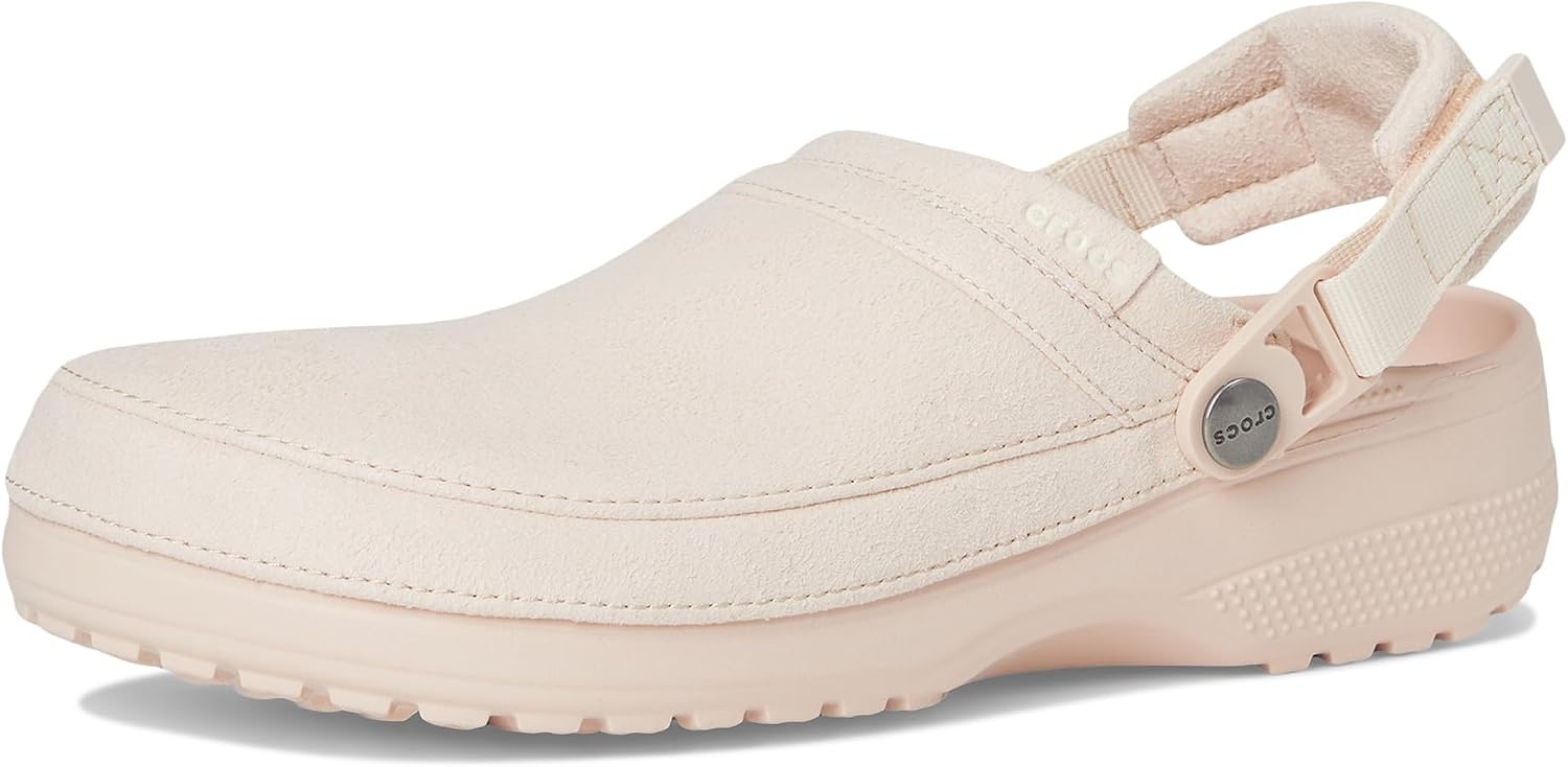 image:imageCrocs UnisexAdult Classic Crafted Canvas amp Suede ClogsQuartz Suede