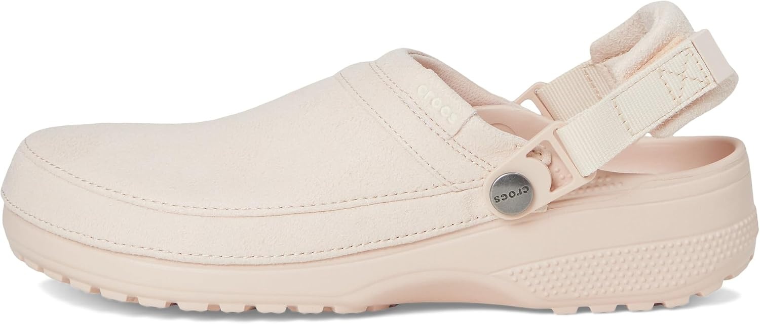 image:imageCrocs UnisexAdult Classic Crafted Canvas amp Suede ClogsQuartz Suede