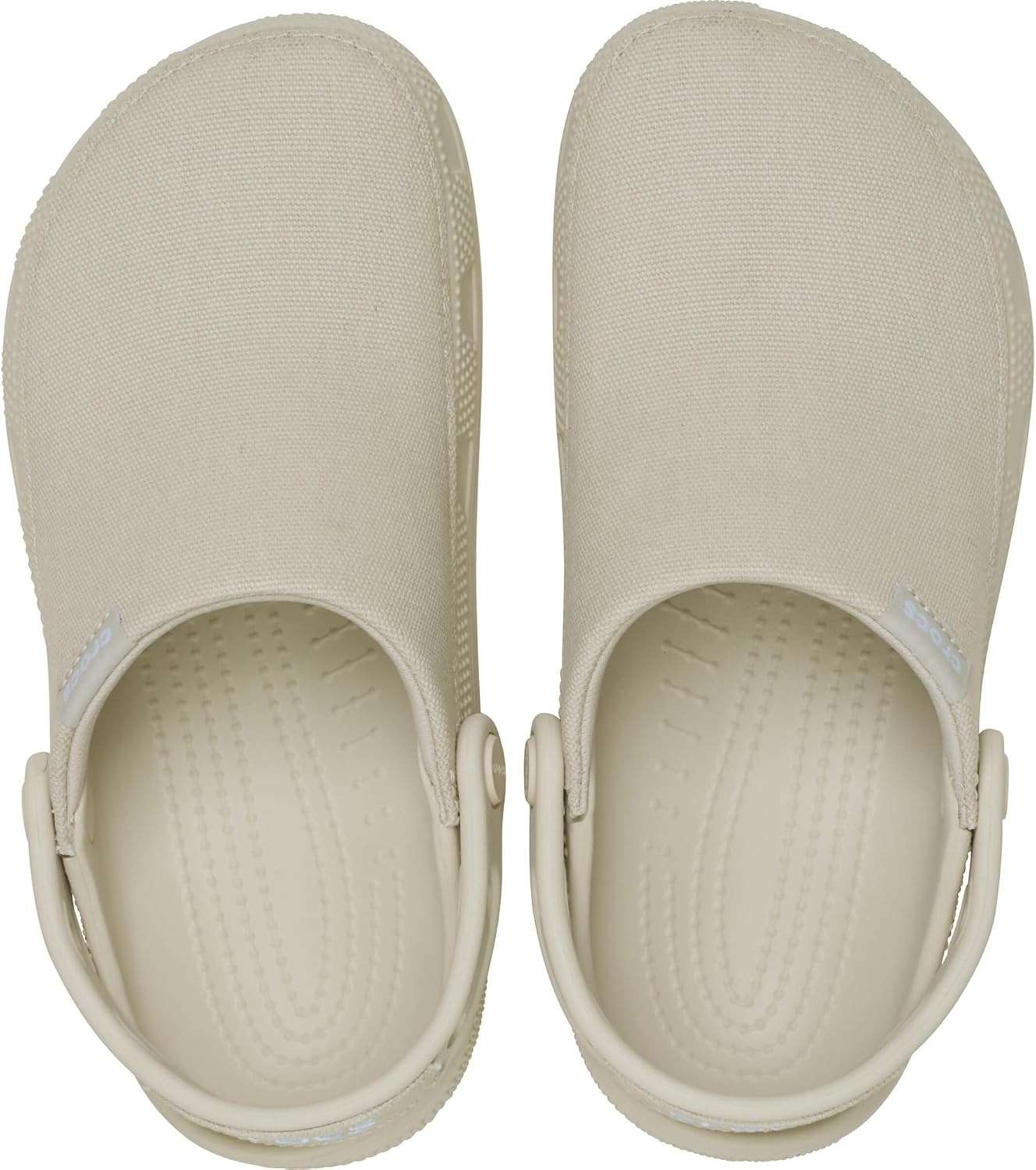 image:imageCrocs UnisexAdult Classic Crafted Canvas amp Suede ClogsStucco