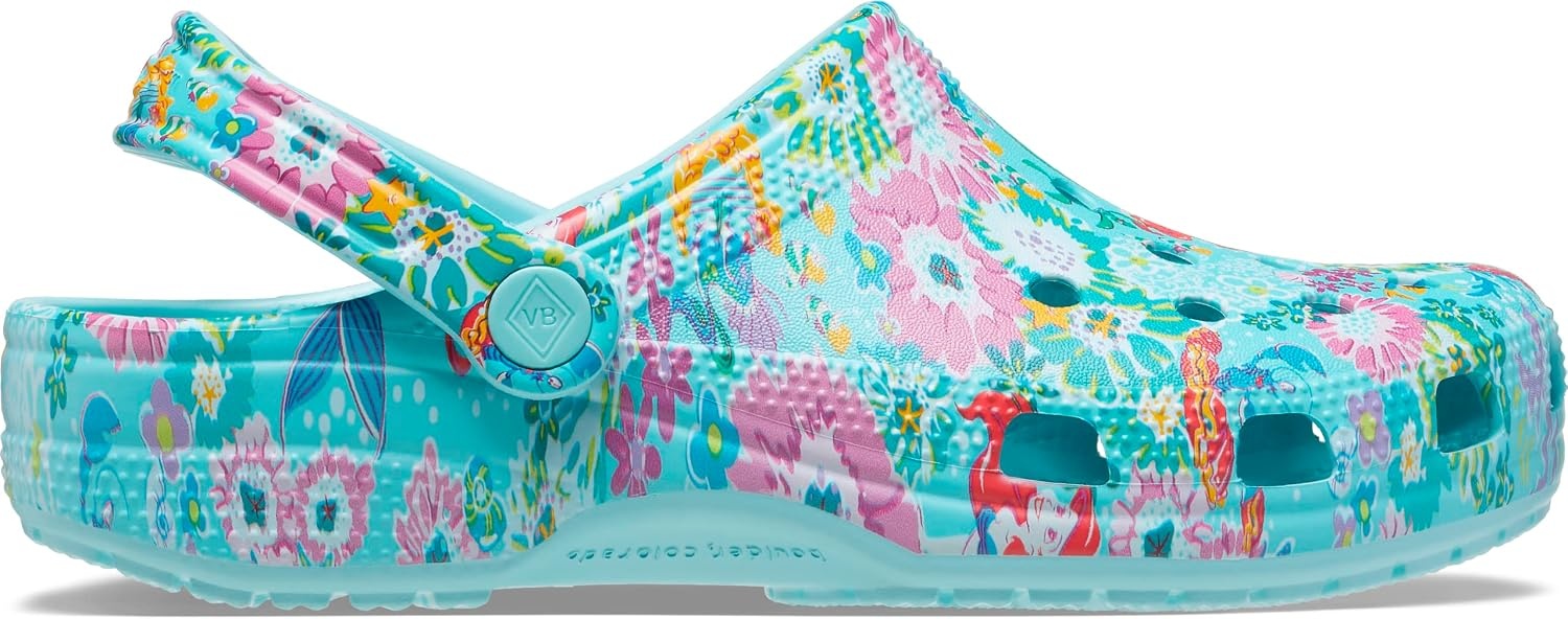 image:imageCrocs UnisexAdult Classic Disney X Vera Bradley Little Mermaid ClogPure Water