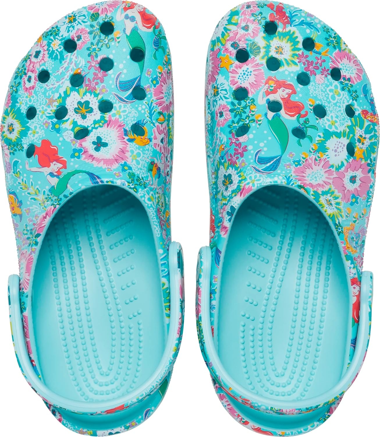 image:imageCrocs UnisexAdult Classic Disney X Vera Bradley Little Mermaid ClogPure Water