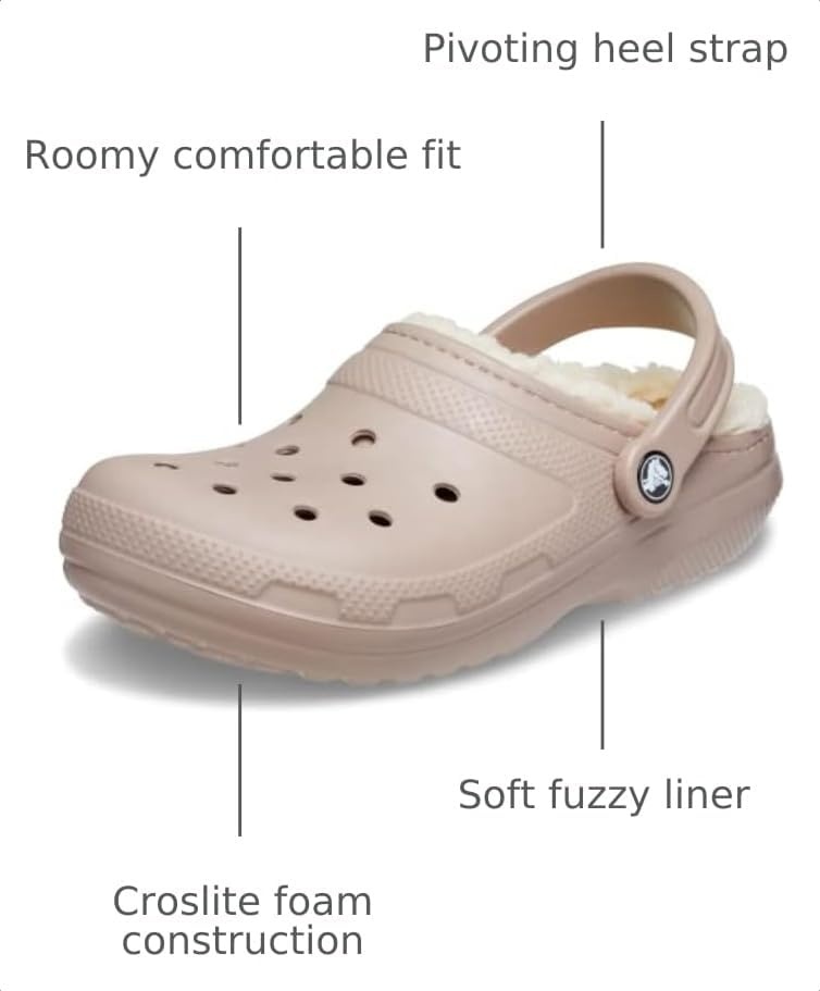 image:imageCrocs UnisexAdult Classic Lined ClogMushroomBone