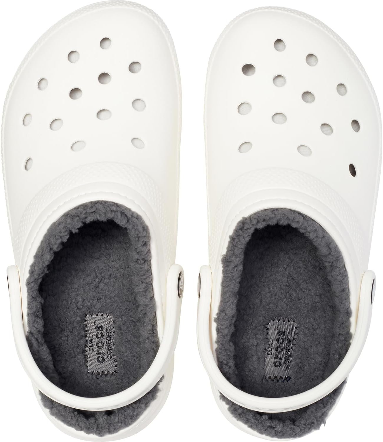 image:imageCrocs UnisexAdult Classic Lined ClogWhiteGrey