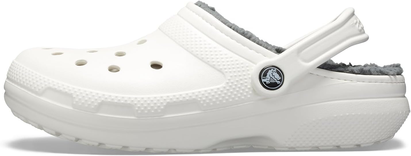 image:imageCrocs UnisexAdult Classic Lined ClogWhiteGrey