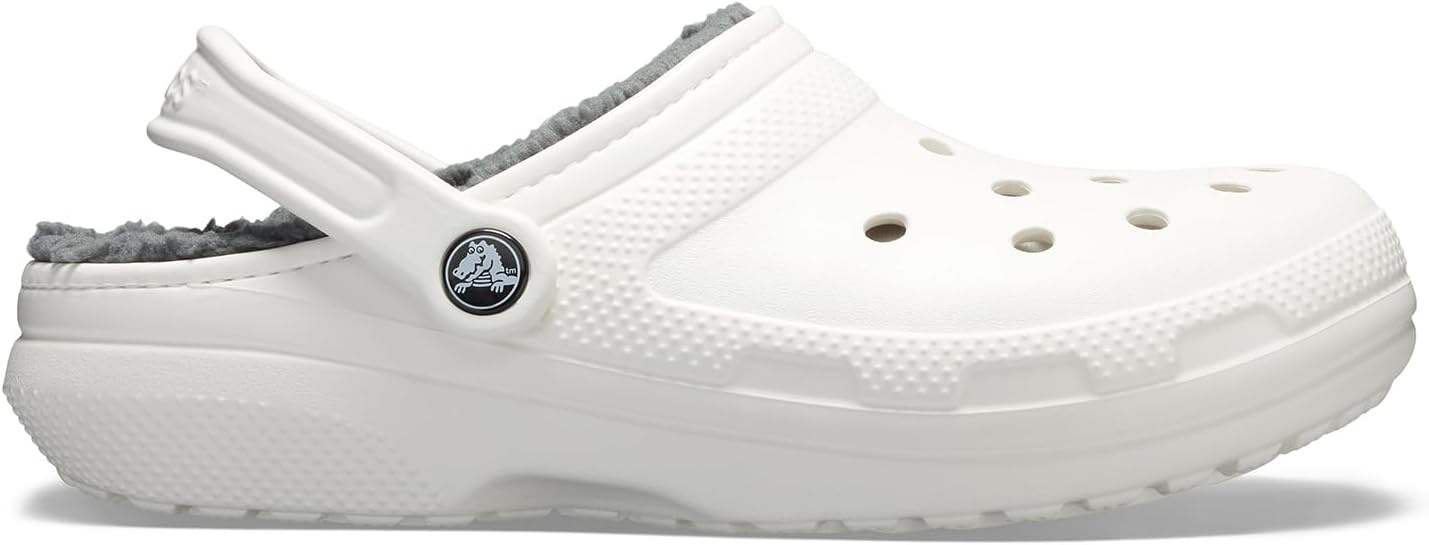 image:imageCrocs UnisexAdult Classic Lined ClogWhiteGrey