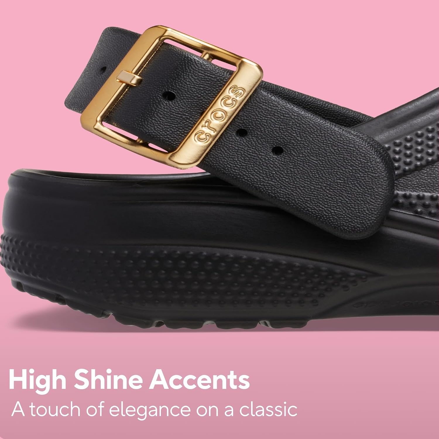 image:imageCrocs UnisexAdult Classic Metallic Buckle ClogsMetallic Sepia