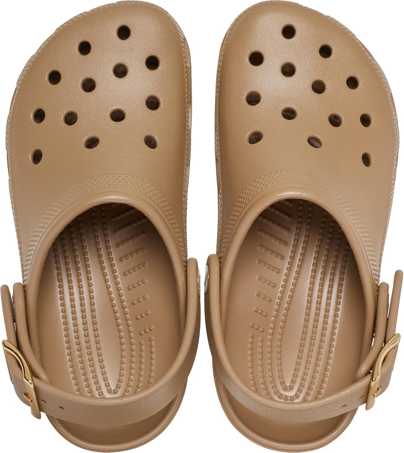 image:imageCrocs UnisexAdult Classic Metallic Buckle ClogsMetallic Sepia