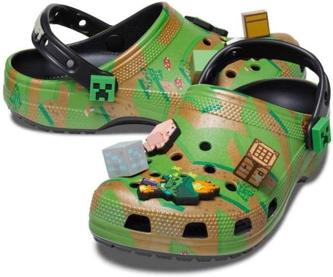 image:imageCrocs UnisexAdult Classic Minecraft ClogsMulti Green