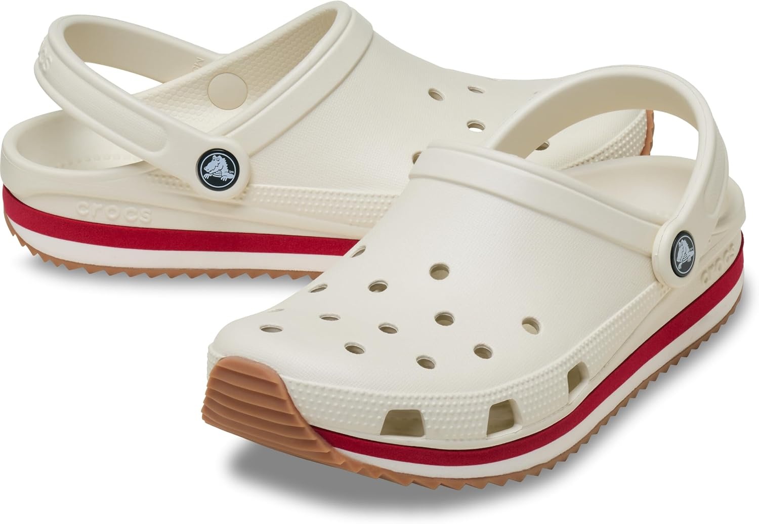image:imageCrocs UnisexAdult Classic Retro Runner ClogsSummit White