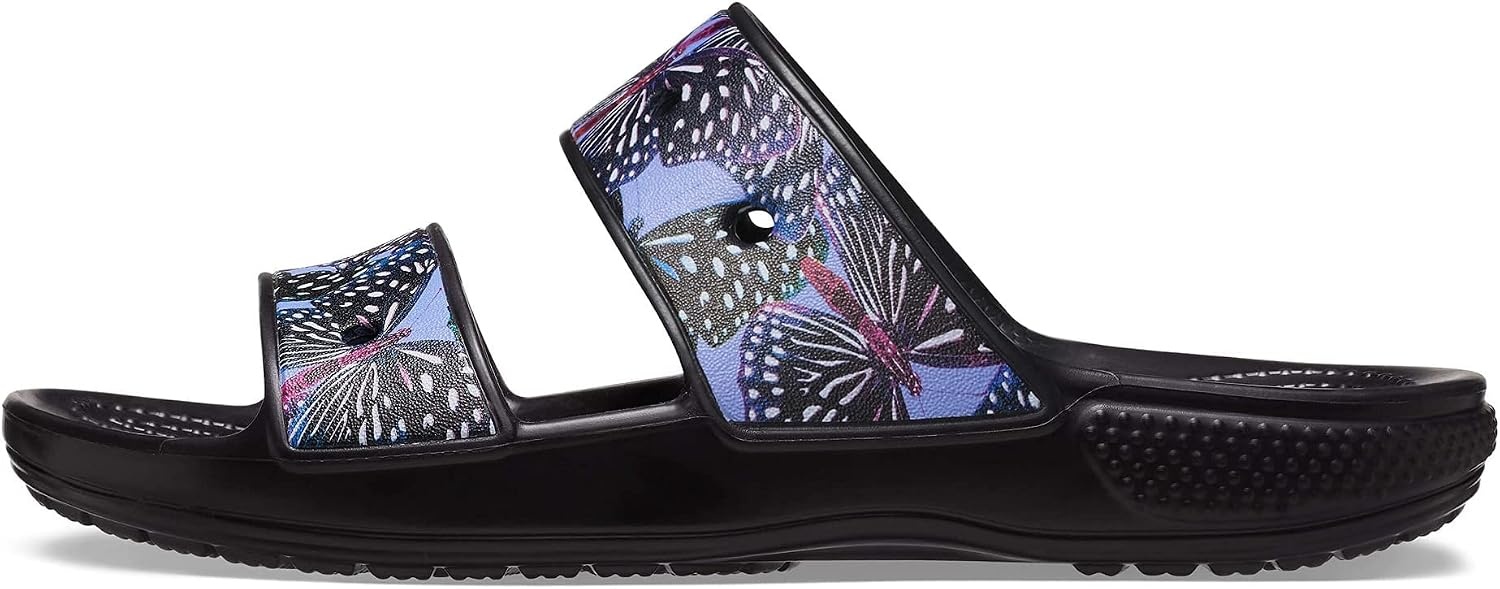 image:imageCrocs UnisexAdult Classic SandalSeasonal Graphics SlideButterfuly Print