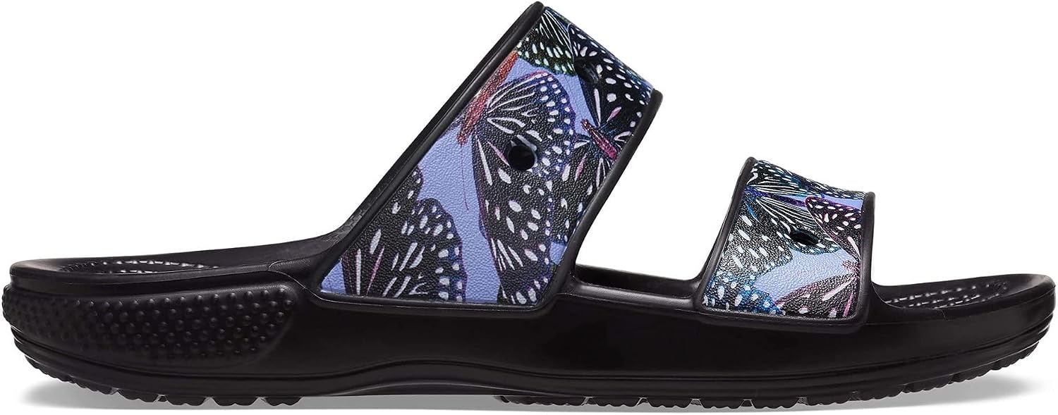 image:imageCrocs UnisexAdult Classic SandalSeasonal Graphics SlideButterfuly Print