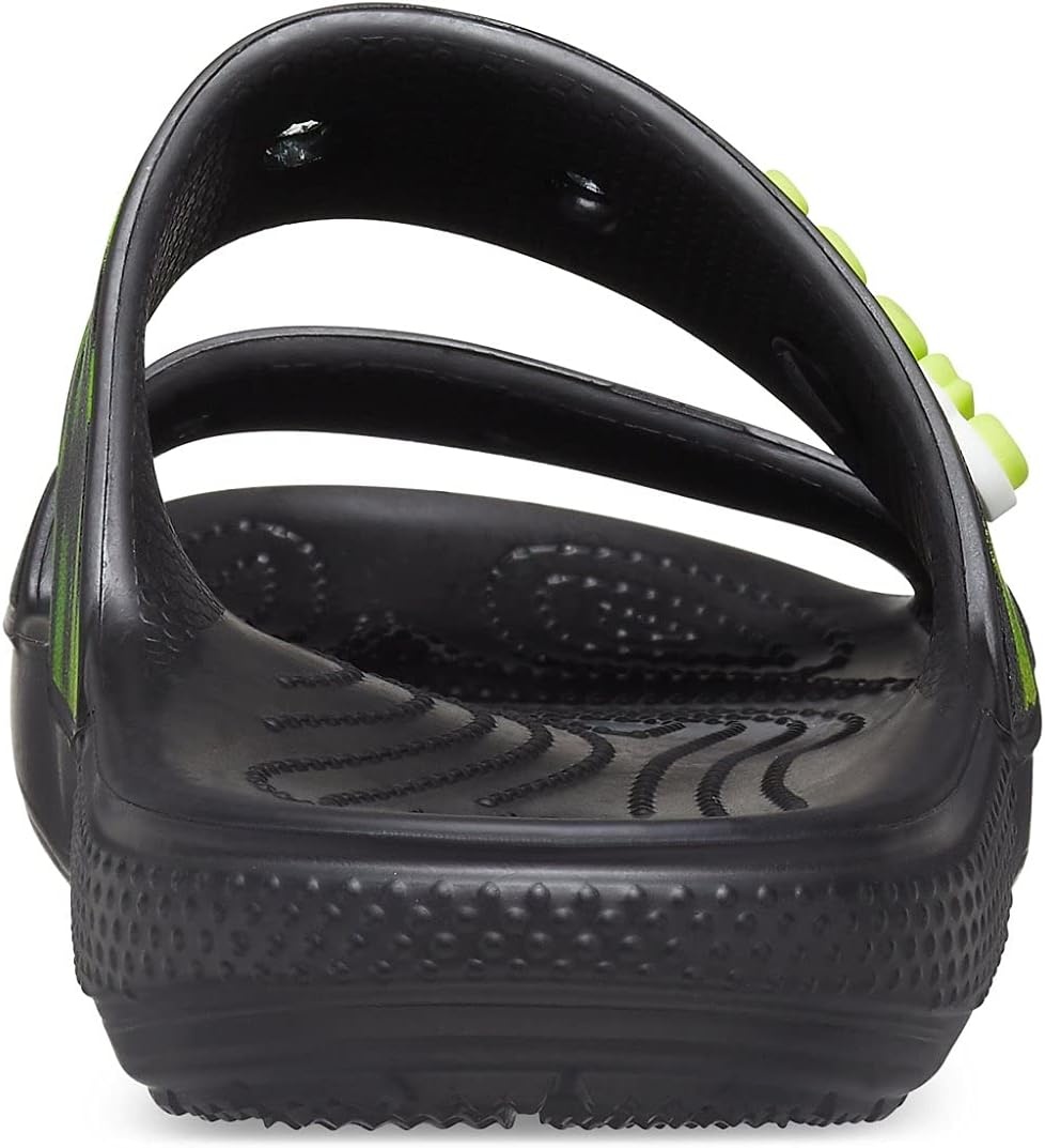 image:imageCrocs UnisexAdult Classic Slide SandalBlackLime Punch