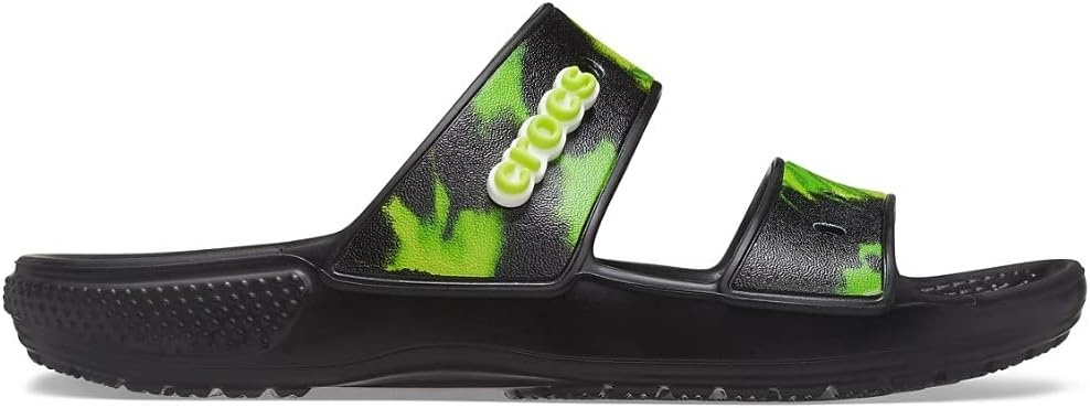 image:imageCrocs UnisexAdult Classic Slide SandalBlackLime Punch