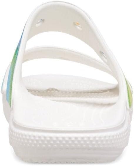 image:imageCrocs UnisexAdult Classic Slide SandalWhiteSpray Dye