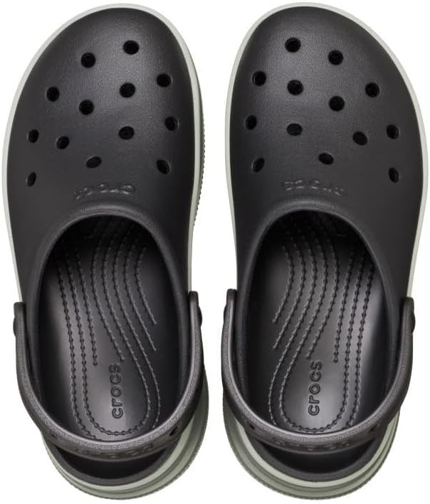 image:imageCrocs UnisexAdult Classic Stacked Clogs Platform PlatformBlack