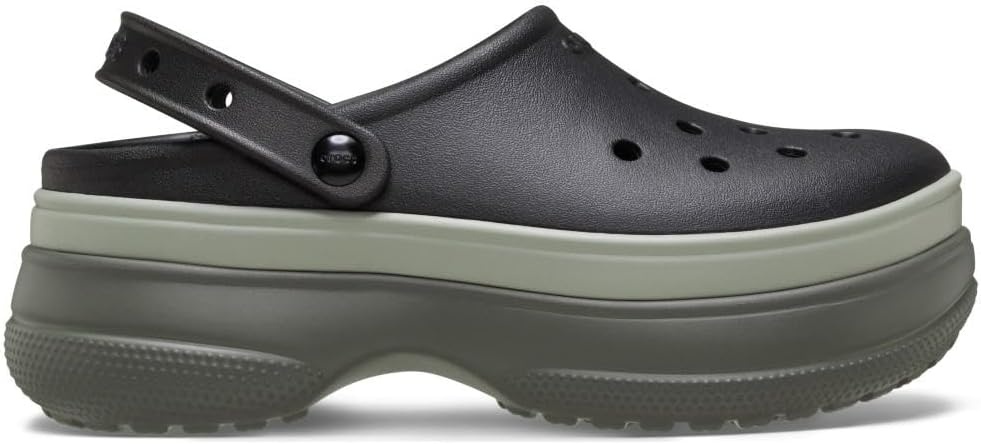 image:imageCrocs UnisexAdult Classic Stacked Clogs Platform PlatformBlack