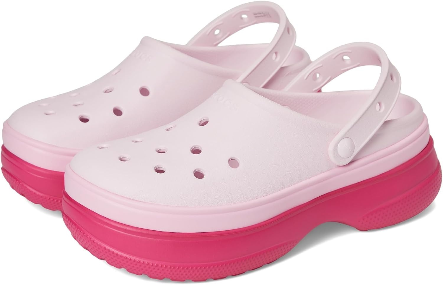 image:imageCrocs UnisexAdult Classic Stacked Clogs Platform PlatformDragon Fruit