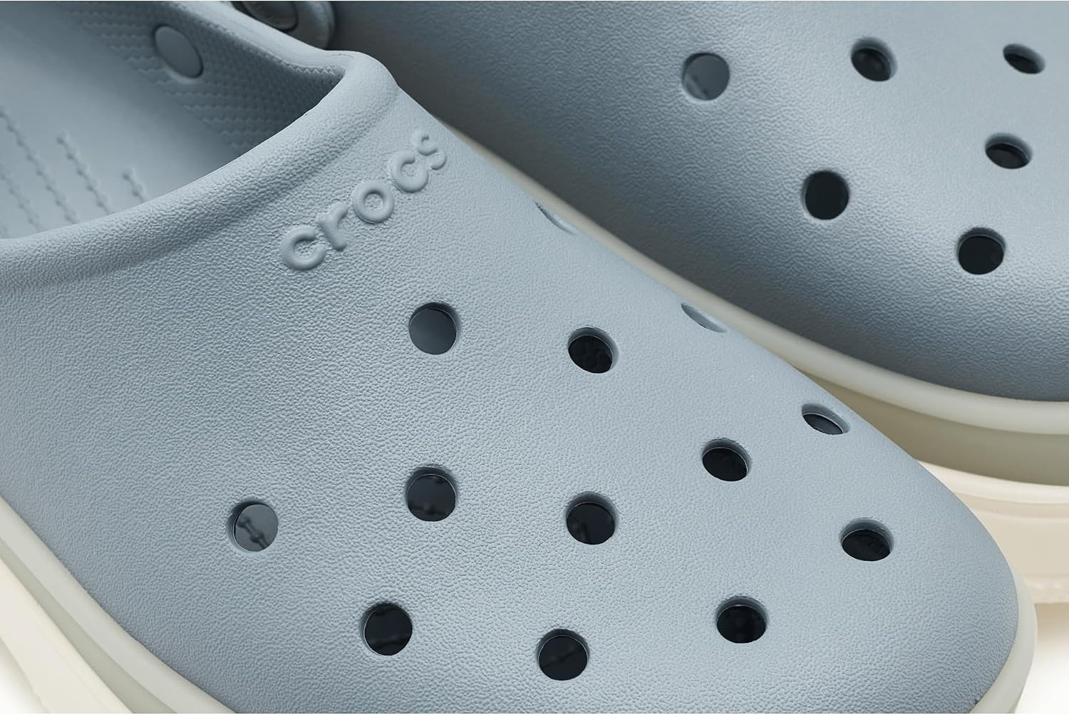 image:imageCrocs UnisexAdult Classic Stacked Clogs Platform PlatformFrosted Concrete