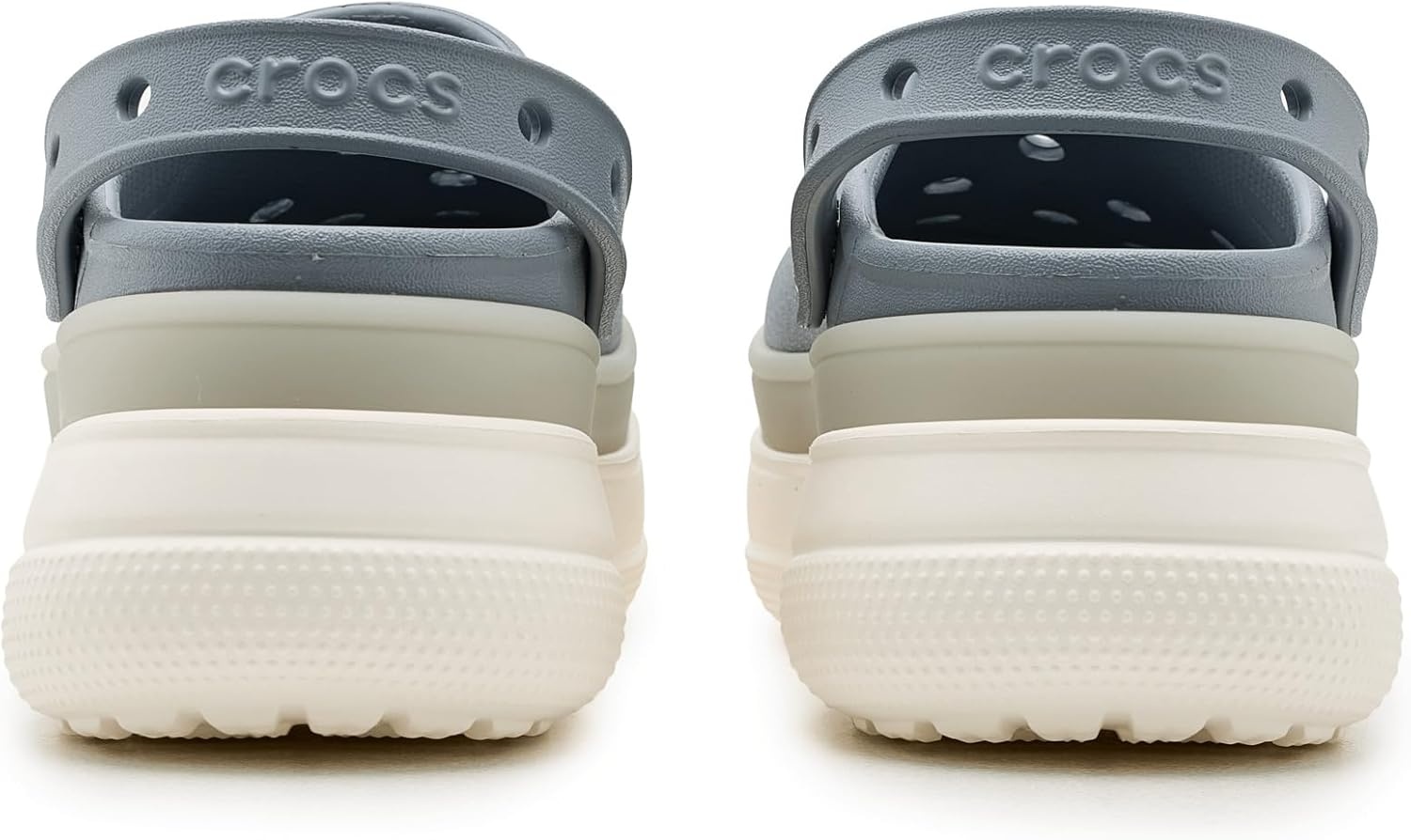 image:imageCrocs UnisexAdult Classic Stacked Clogs Platform PlatformFrosted Concrete