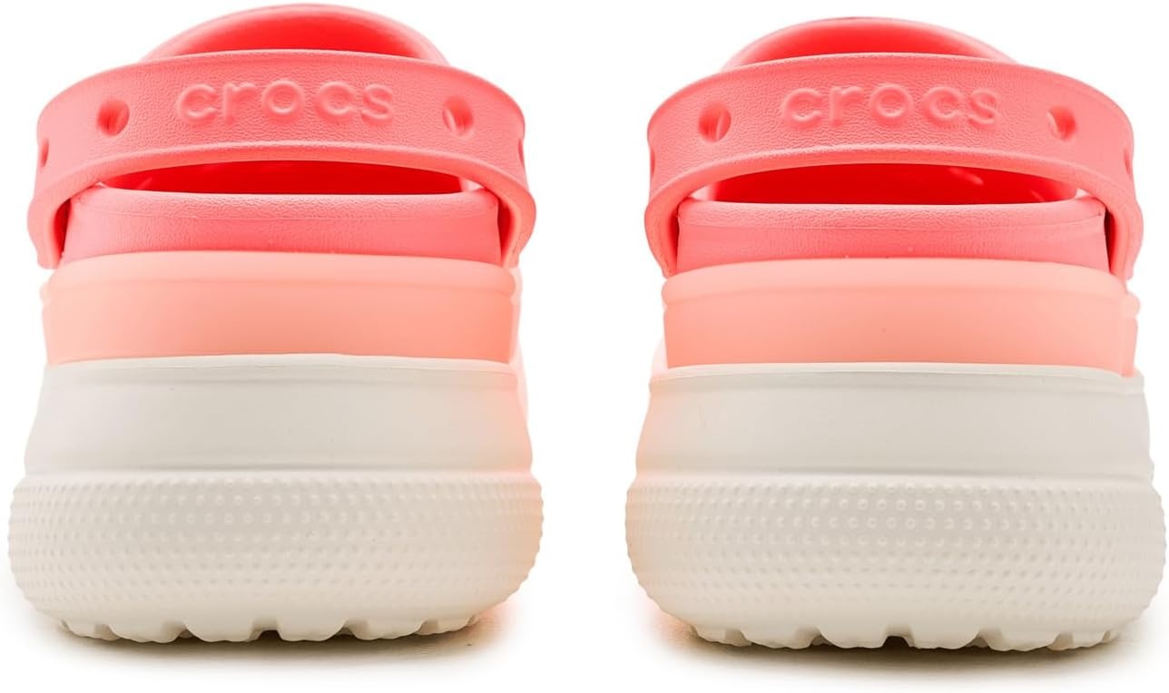 image:imageCrocs UnisexAdult Classic Stacked Clogs Platform PlatformFrosted Guava