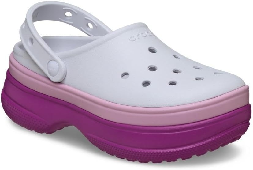 image:imageCrocs UnisexAdult Classic Stacked Clogs Platform PlatformGrapeberry
