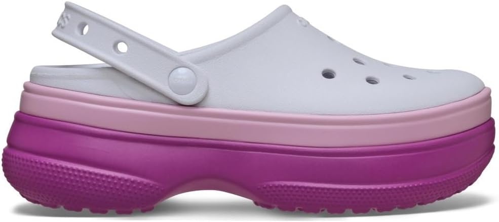 image:imageCrocs UnisexAdult Classic Stacked Clogs Platform PlatformGrapeberry