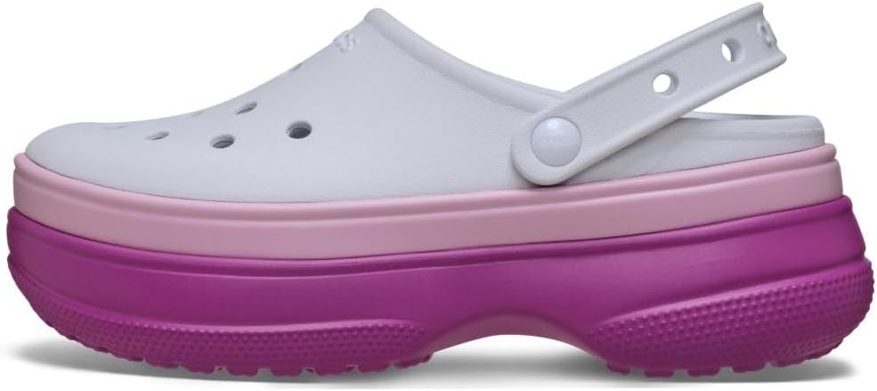 image:imageCrocs UnisexAdult Classic Stacked Clogs Platform PlatformGrapeberry